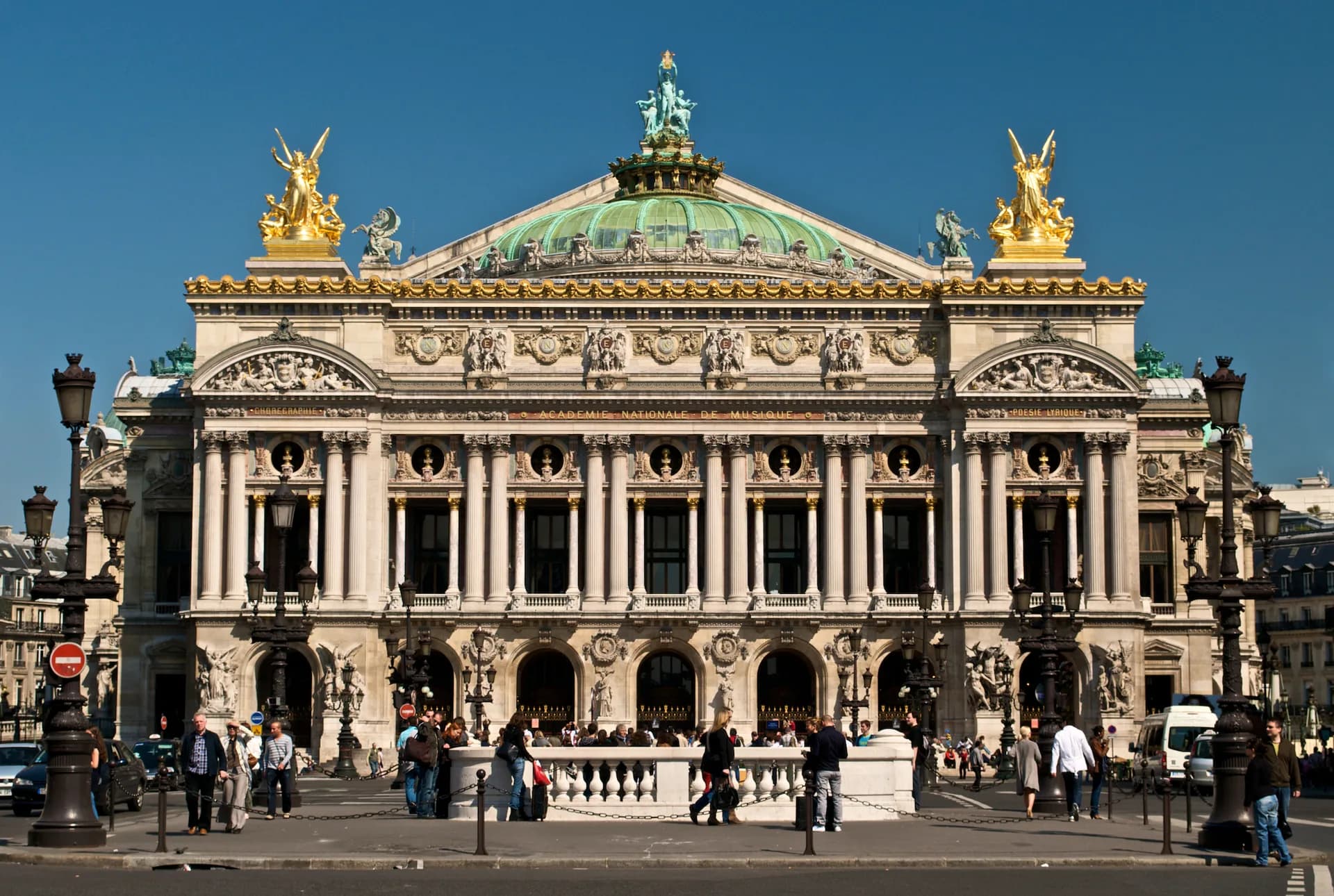 Paris Opera full frontal architecture, May 2009