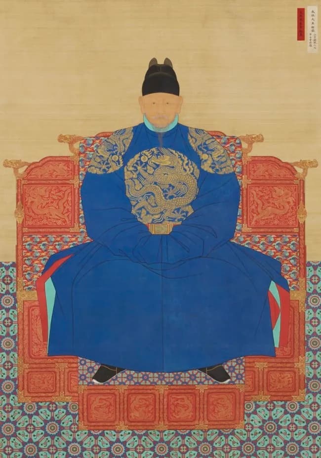 조선 태조 어진. 유럽의 궁정 초상과는 다른, 왕의 현존과 제례를 위한 고유한 전통을 보여준다.